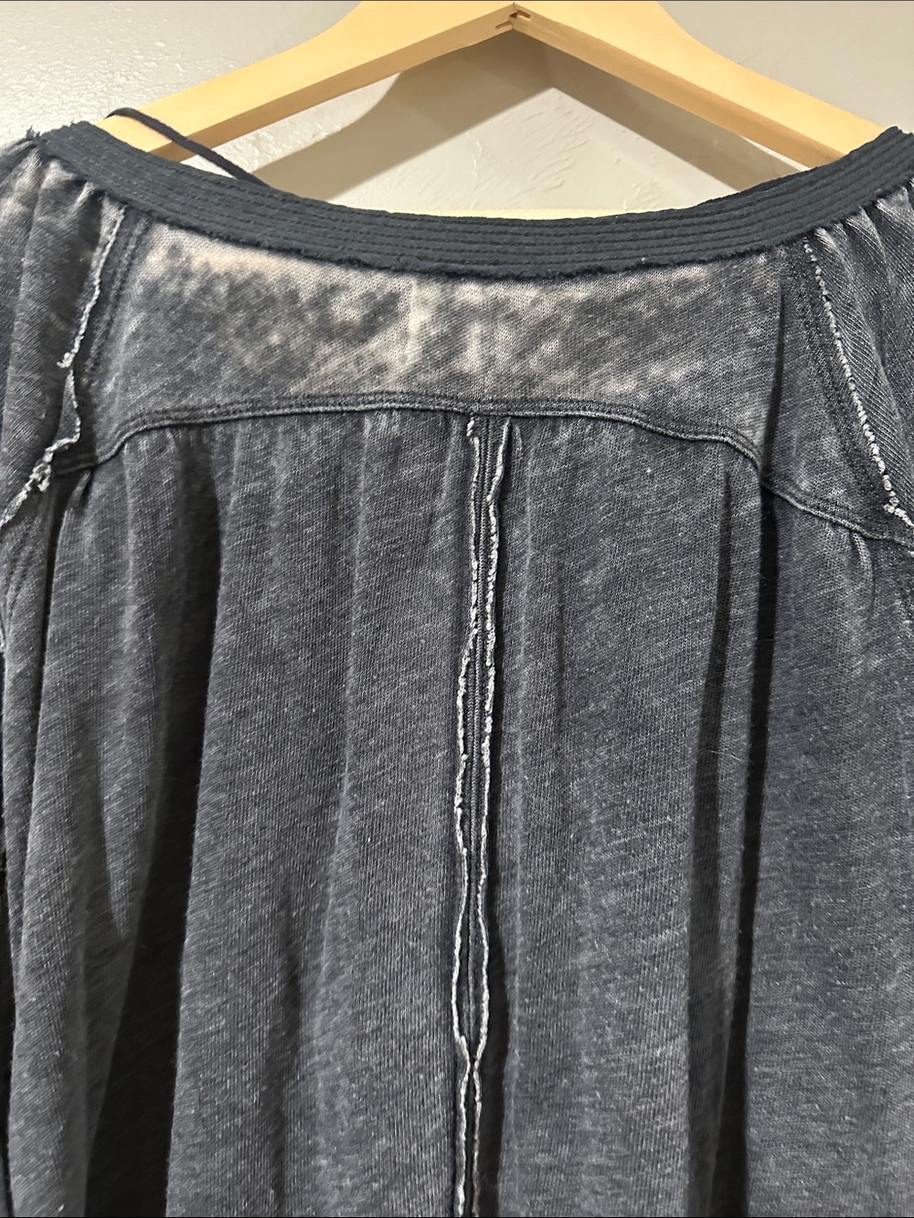We The Free Washed gray Long-Sleeve Peasant Top - Picture 11 of 11